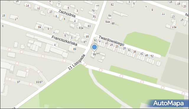 Aleksandrów Łódzki, 11 Listopada, 94, mapa Aleksandrów Łódzki