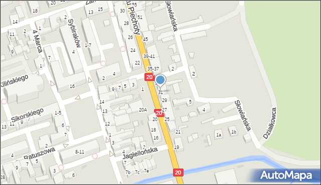 Drawsko Pomorskie, 11 Pułku Piechoty, 31, mapa Drawsko Pomorskie