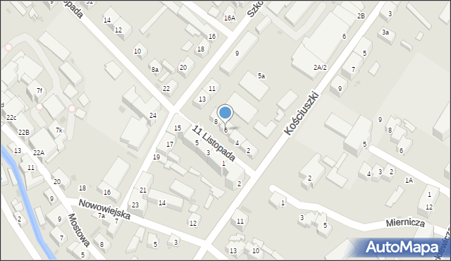 Dzierżoniów, 11 Listopada, 6, mapa Dzierżoniów