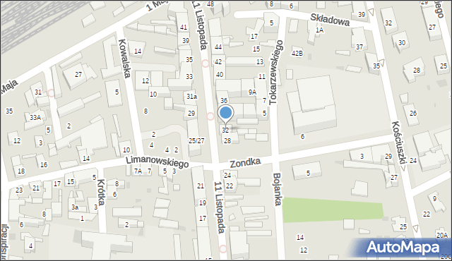 Grodzisk Mazowiecki, 11 Listopada, 32, mapa Grodzisk Mazowiecki