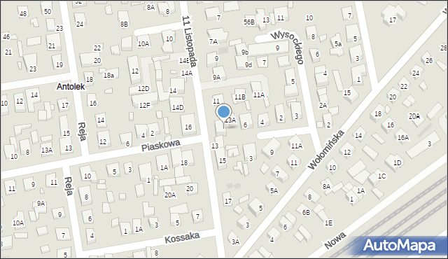 Kobyłka, 11 Listopada, 13B, mapa Kobyłka