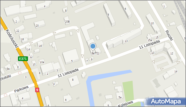 Kolbuszowa, 11 Listopada, 9a, mapa Kolbuszowa