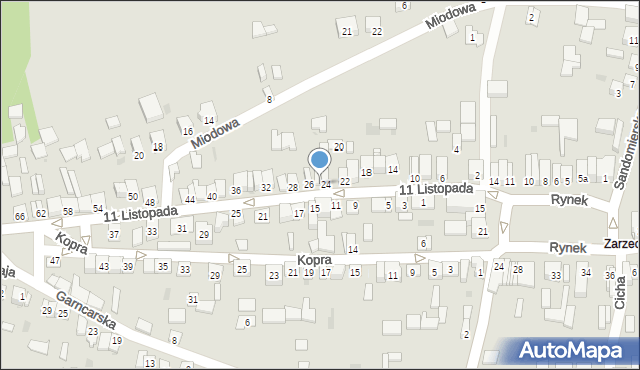 Koprzywnica, 11 Listopada, 24/1, mapa Koprzywnica