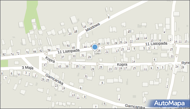 Koprzywnica, 11 Listopada, 27, mapa Koprzywnica