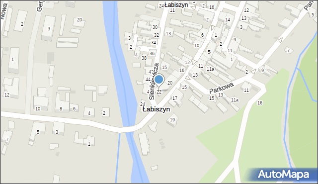 Łabiszyn, 11 Stycznia, 22, mapa Łabiszyn