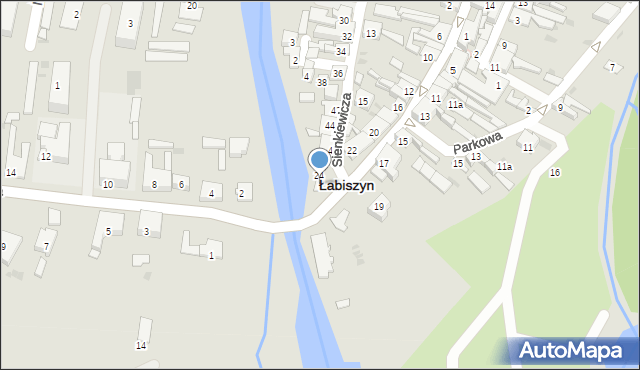 Łabiszyn, 11 Stycznia, 26, mapa Łabiszyn
