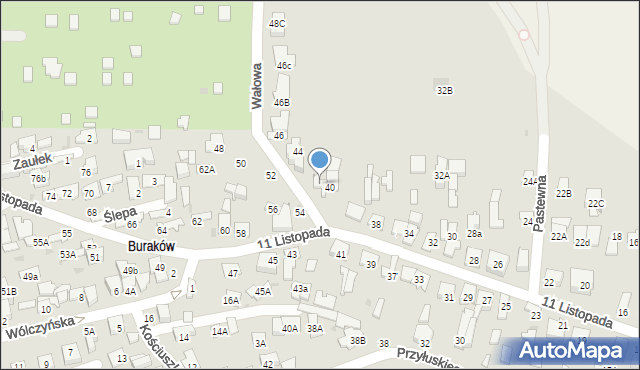 Łomianki, 11 Listopada, 42, mapa Łomianki