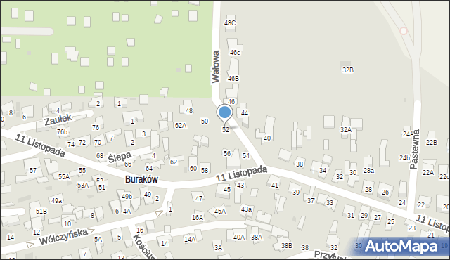 Łomianki, 11 Listopada, 52, mapa Łomianki