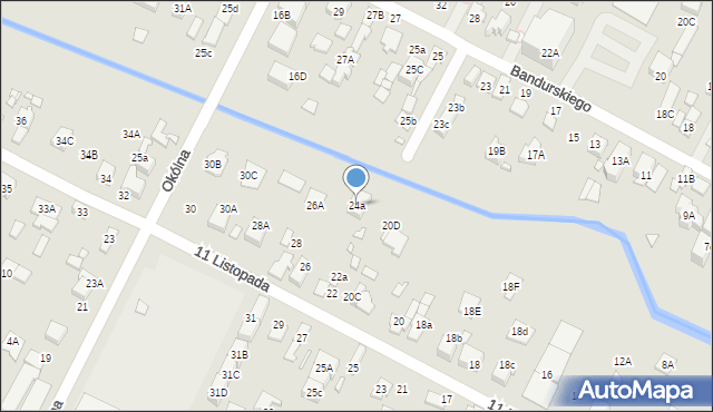 Marki, 11 Listopada, 24a, mapa Marki