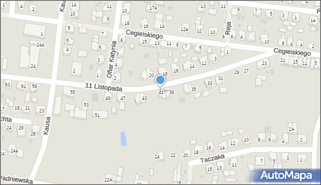 Mogilno, 11 Listopada, 41, mapa Mogilno