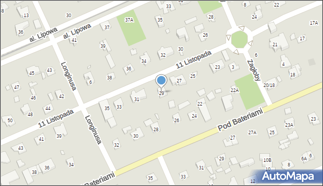 Piaseczno, 11 Listopada, 29, mapa Piaseczno