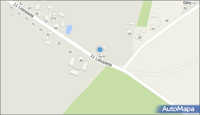 Przedecz, 11 Listopada, 93, mapa Przedecz