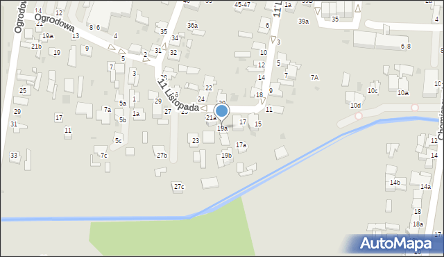 Radzyń Podlaski, 11 Listopada, 19a, mapa Radzyń Podlaski