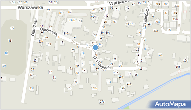 Radzyń Podlaski, 11 Listopada, 28, mapa Radzyń Podlaski