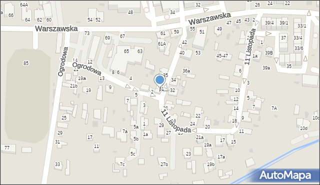 Radzyń Podlaski, 11 Listopada, 31a, mapa Radzyń Podlaski