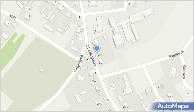 Rutki-Kossaki, 11 Listopada, 11a, mapa Rutki-Kossaki