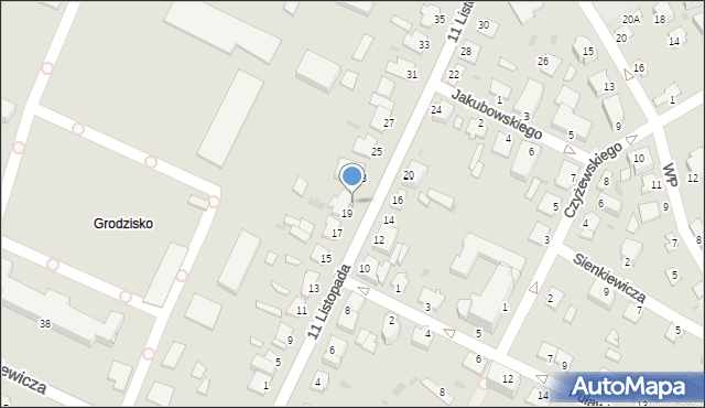 Sandomierz, 11 Listopada, 21, mapa Sandomierza