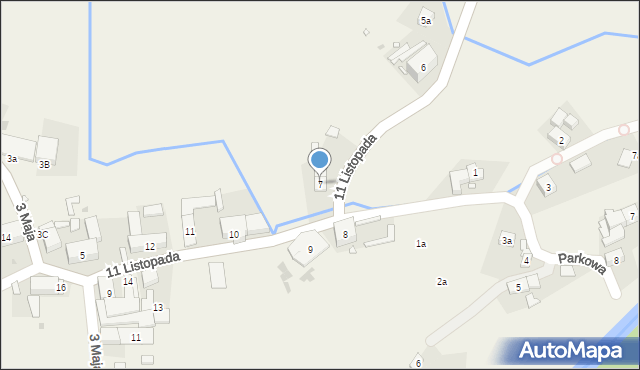 Ścinawka Średnia, 11 Listopada, 7, mapa Ścinawka Średnia