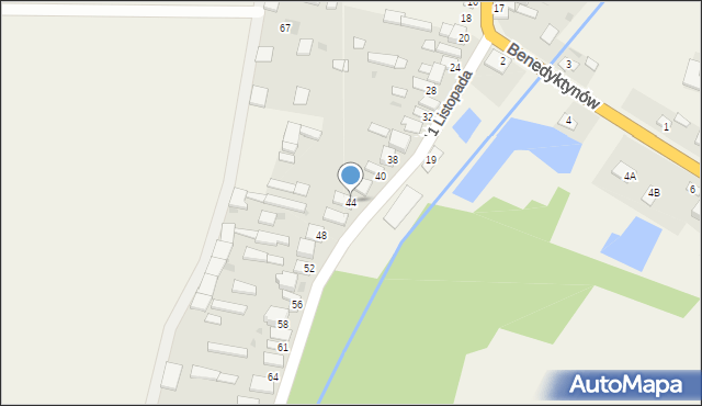 Sieciechów, 11 Listopada, 44, mapa Sieciechów