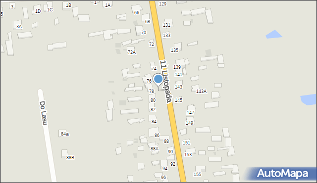 Siemiatycze, 11 Listopada, 78A, mapa Siemiatycze