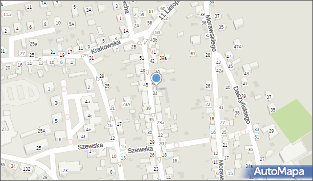 Stary Sącz, 11 Listopada, 31, mapa Stary Sącz