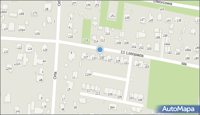 Sulejówek, 11 Listopada, 231, mapa Sulejówek