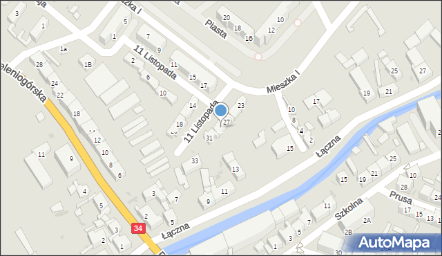 Świebodzice, 11 Listopada, 29, mapa Świebodzice