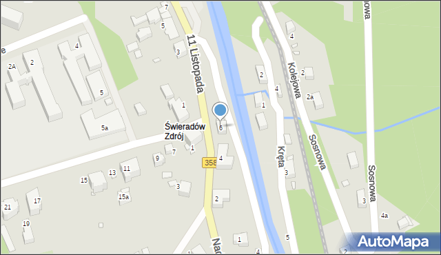 Świeradów-Zdrój, 11 Listopada, 6, mapa Świeradów-Zdrój