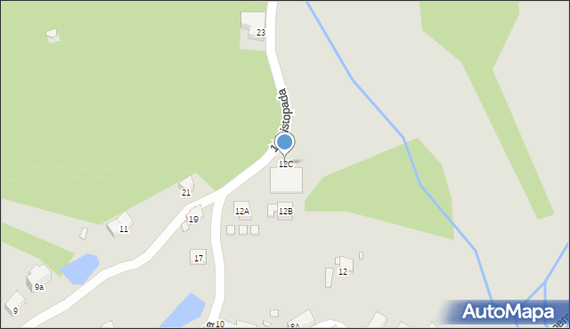 Szklarska Poręba, 11 Listopada, 12C, mapa Szklarska Poręba