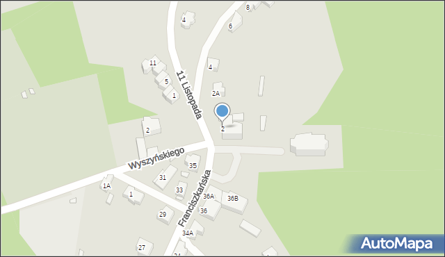 Szklarska Poręba, 11 Listopada, 2, mapa Szklarska Poręba