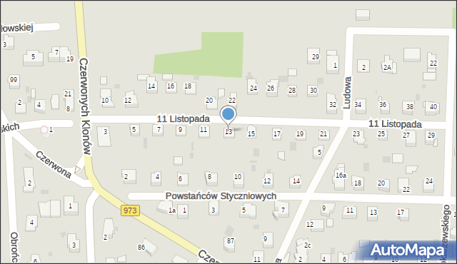 Tarnów, 11 Listopada, 13, mapa Tarnów