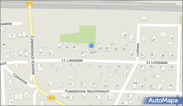 Tarnów, 11 Listopada, 22, mapa Tarnów