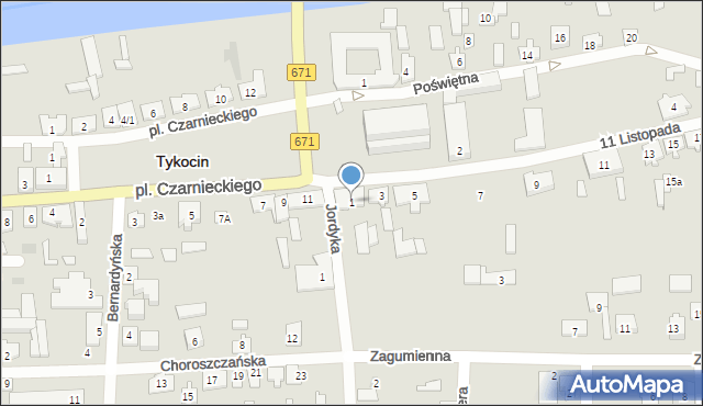 Tykocin, 11 Listopada, 1, mapa Tykocin