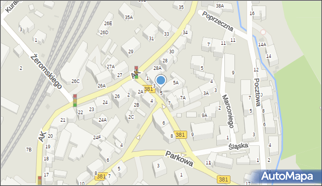 Wałbrzych, 11 Listopada, 5, mapa Wałbrzycha