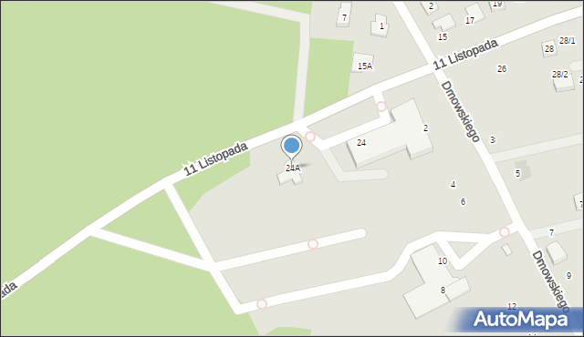 Wasilków, 11 Listopada, 24A, mapa Wasilków