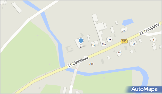 Węgorzewo, 11 Listopada, 17, mapa Węgorzewo