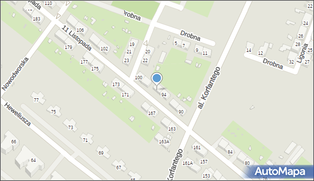 Zabrze, 11 Listopada, 96, mapa Zabrza