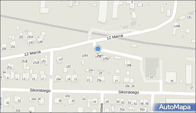 Wejherowo, 12 Marca, 145B, mapa Wejherowo