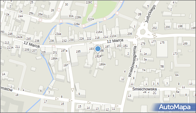 Wejherowo, 12 Marca, 191A, mapa Wejherowo