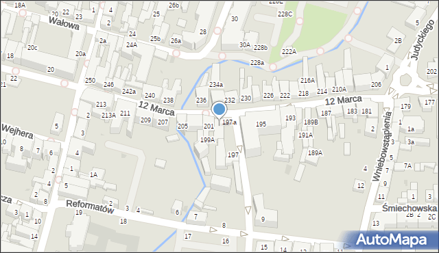 Wejherowo, 12 Marca, 199, mapa Wejherowo