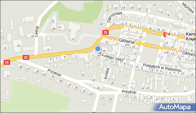 Kamień Krajeński, 14 Lutego 1942, 17, mapa Kamień Krajeński