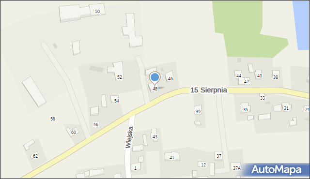 Tłuchowo, 15 Sierpnia, 48, mapa Tłuchowo