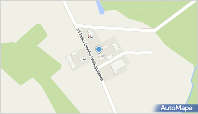 Bukowiec, 16 Pułku Ułanów Wielkopolskich, 21, mapa Bukowiec