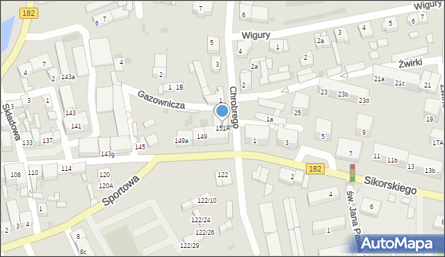 Międzychód, 17 Stycznia, 151A, mapa Międzychód