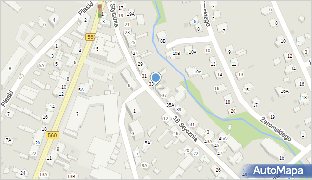 Brodnica, 18 Stycznia, 35, mapa Brodnica