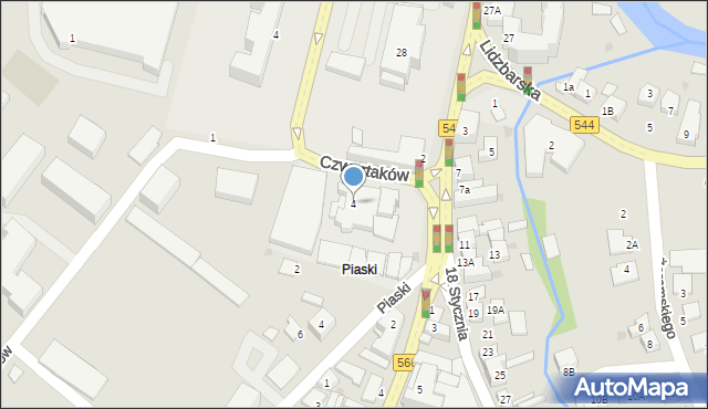 Brodnica, 18 Stycznia, 4, mapa Brodnica