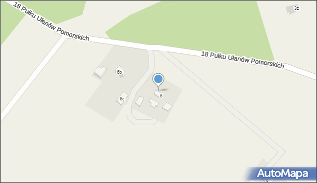 Nowa Cerkiew, 18 Pułku Ułanów Pomorskich, 6b, mapa Nowa Cerkiew