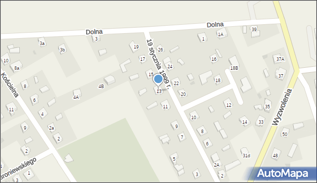 Iłowo-Osada, 19 stycznia 1999 r., 13, mapa Iłowo-Osada