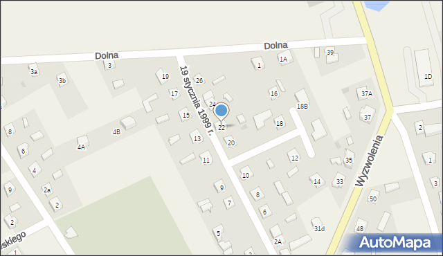 Iłowo-Osada, 19 stycznia 1999 r., 22, mapa Iłowo-Osada
