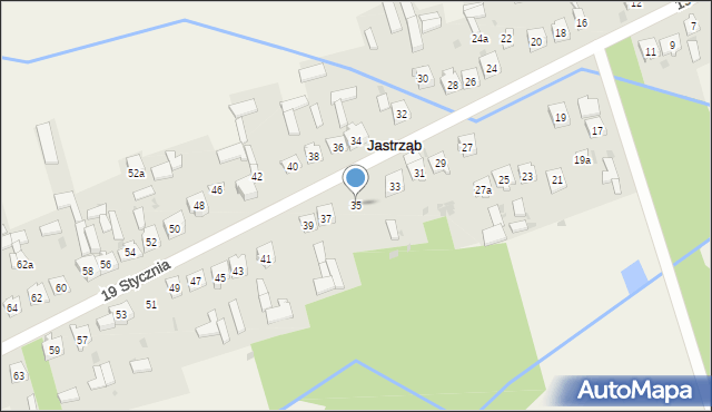 Jastrząb, 19 Stycznia, 35, mapa Jastrząb